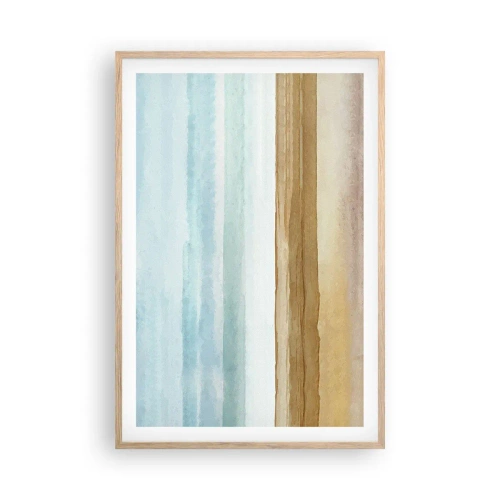 Poster in einem Rahmen aus heller Eiche - Trost - 61x91 cm