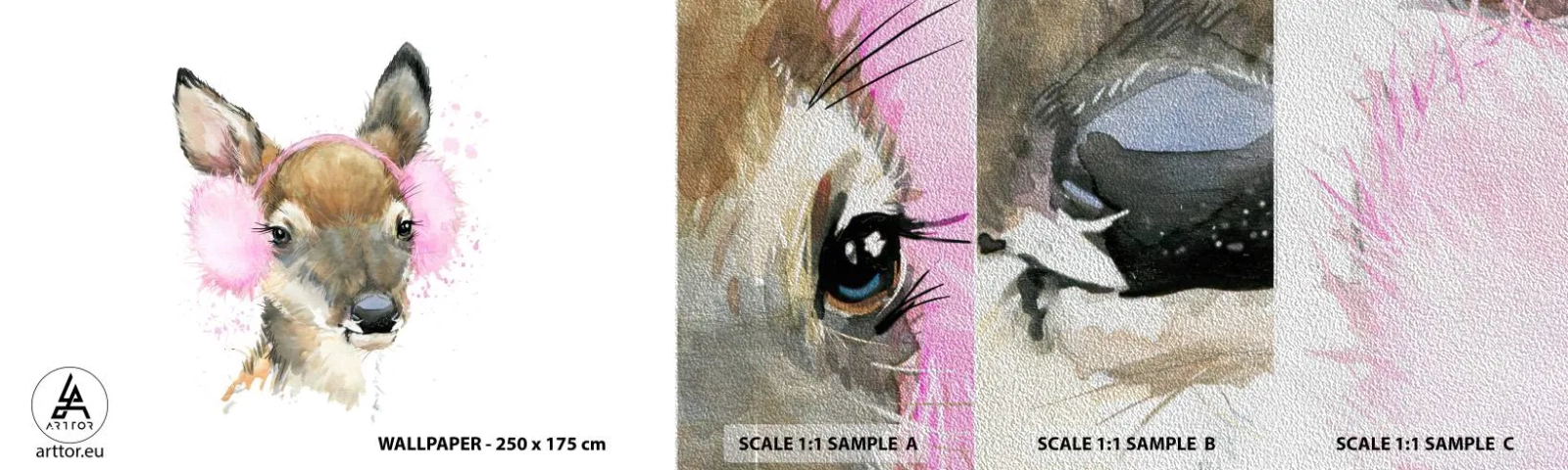 Fototapeten Muster Premium Sand - Und der Frost ist nicht mehr schrecklich - Für Kinder, Rogen, Grafik - 100x30 cm