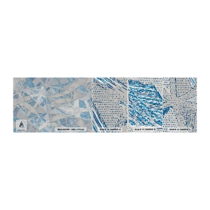 Fototapeten Muster Selbstklebend Deluxe Sticker - In einem blaugrauen Labyrinth - Kritzeleien, Hell, Chaos - 100x30 cm