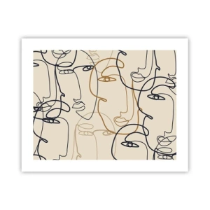 Poster - Das Porträt wird multipliziert - 50x40 cm