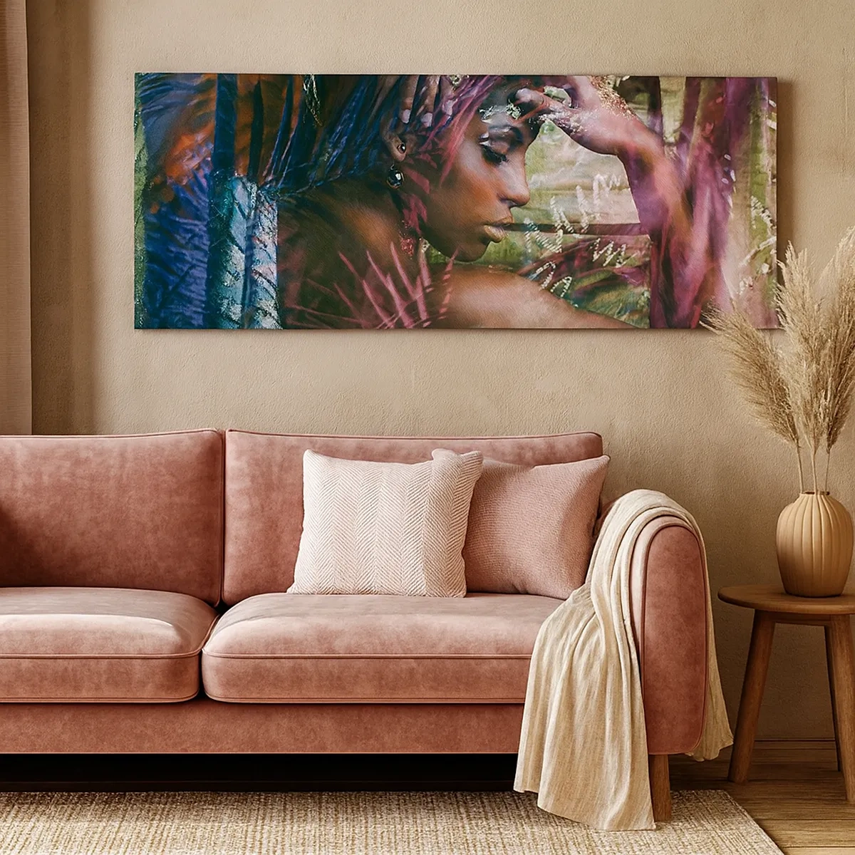 Bild auf Leinwand - Leinwandbild - Mutter Natur im Dschungel - 30x30 cm