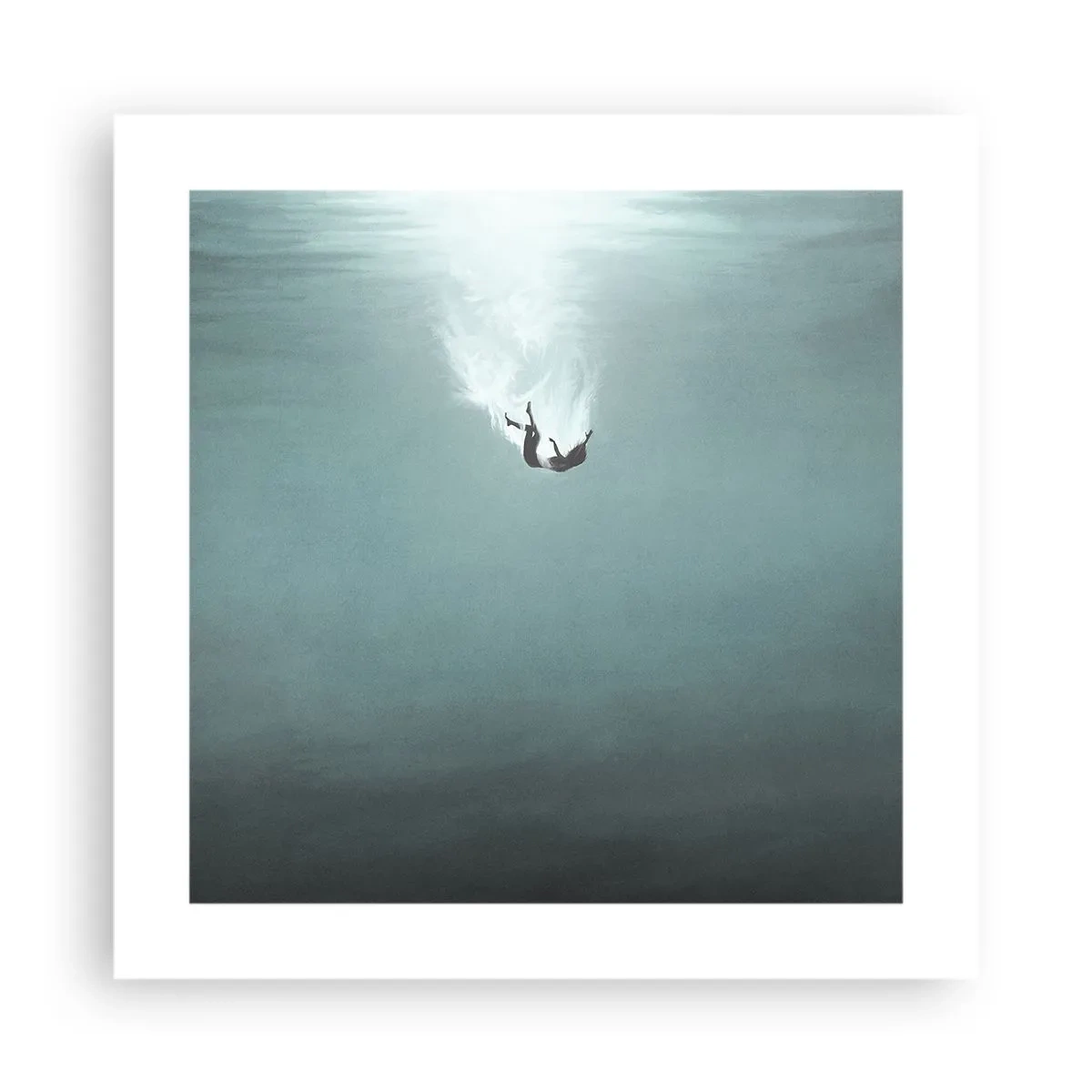 Poster - In den Armen des Ozeans - 40x40 cm