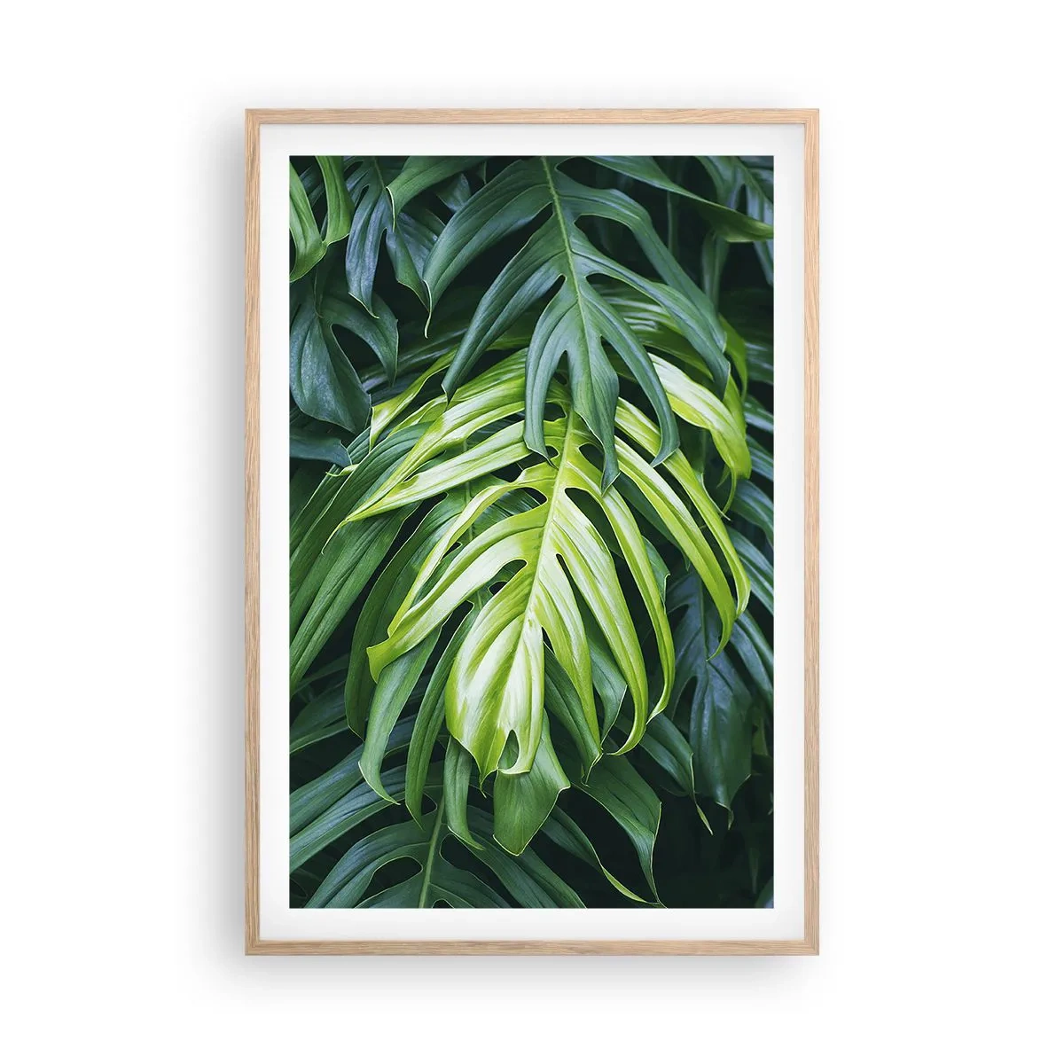 Poster in einem Rahmen aus heller Eiche - Tauchen Sie ein in die Frische - 61x91 cm