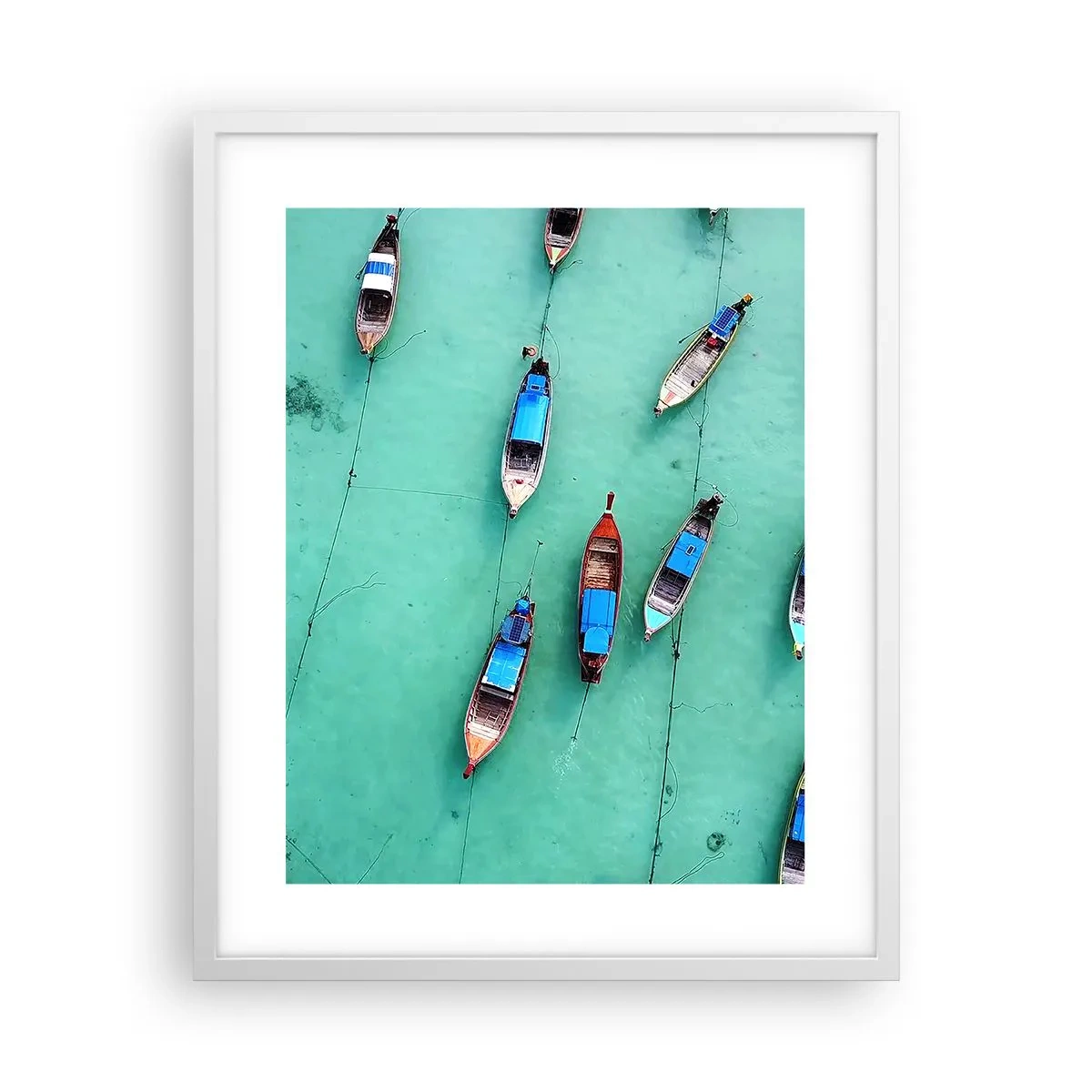 Poster in einem weißen Rahmen - In freudiger Erwartung - 40x50 cm