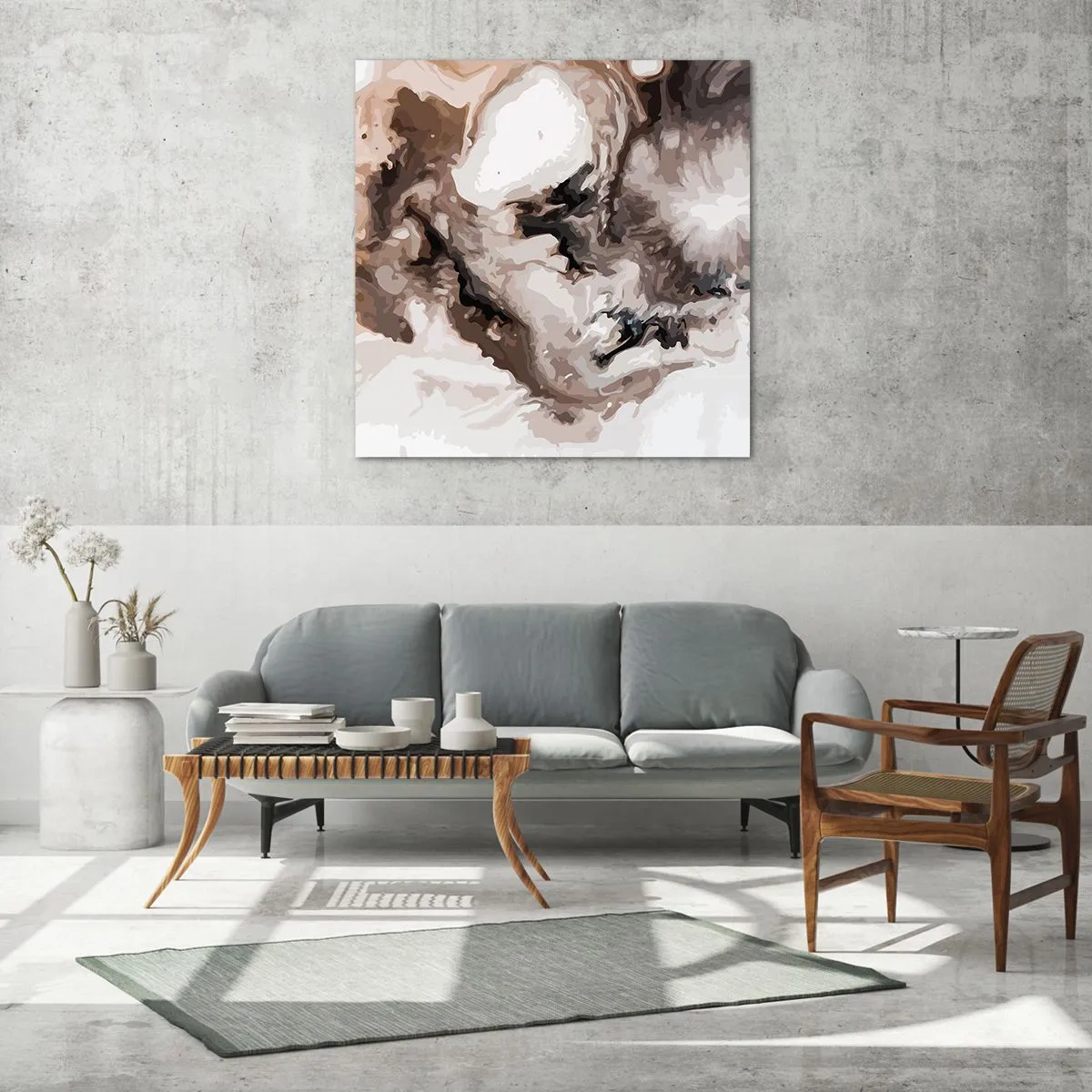 Glasbild - Bild auf glas - Die Geburt einer Galaxie - 40x40 cm