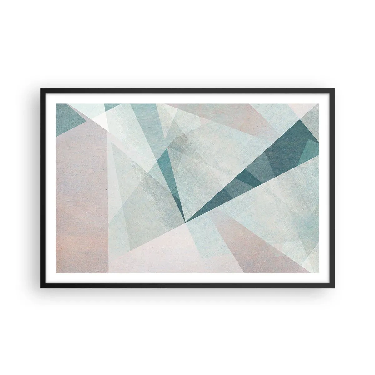 Poster in einem schwarzem Rahmen - Einfach aber dynamisch - 91x61 cm