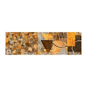 Fototapetenmuster Standard Eco - Die Welt in Form - Abstraktion, Stück, Modernes Muster - 100x30 cm