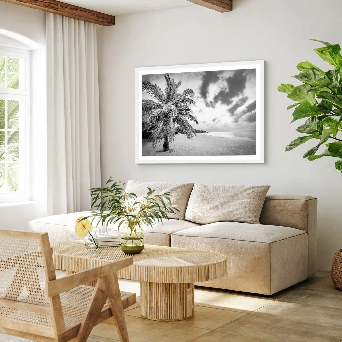 Poster in einem weißen Rahmen - Wenn du dich nach Einsamkeit sehnst ... - 40x30 cm