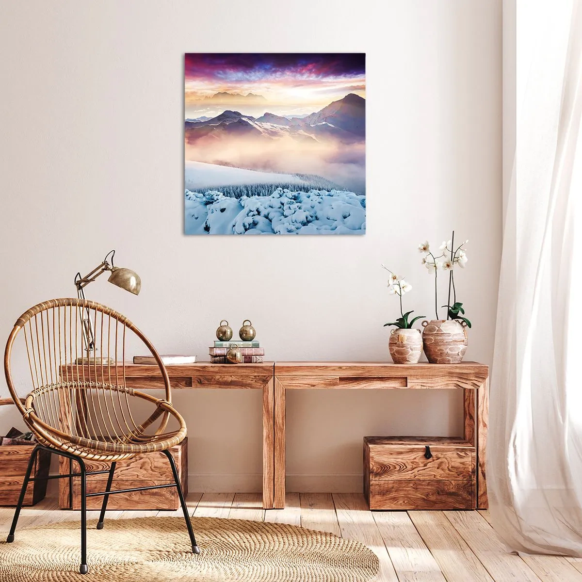 Bild auf Leinwand - Leinwandbild - Die Kraft und Reinheit der Natur - 60x60 cm