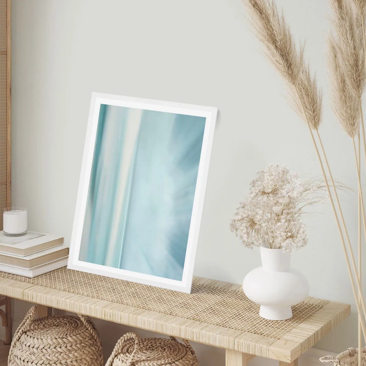 Poster in einem weißen Rahmen - Frieden bis zum Horizont - 40x50 cm