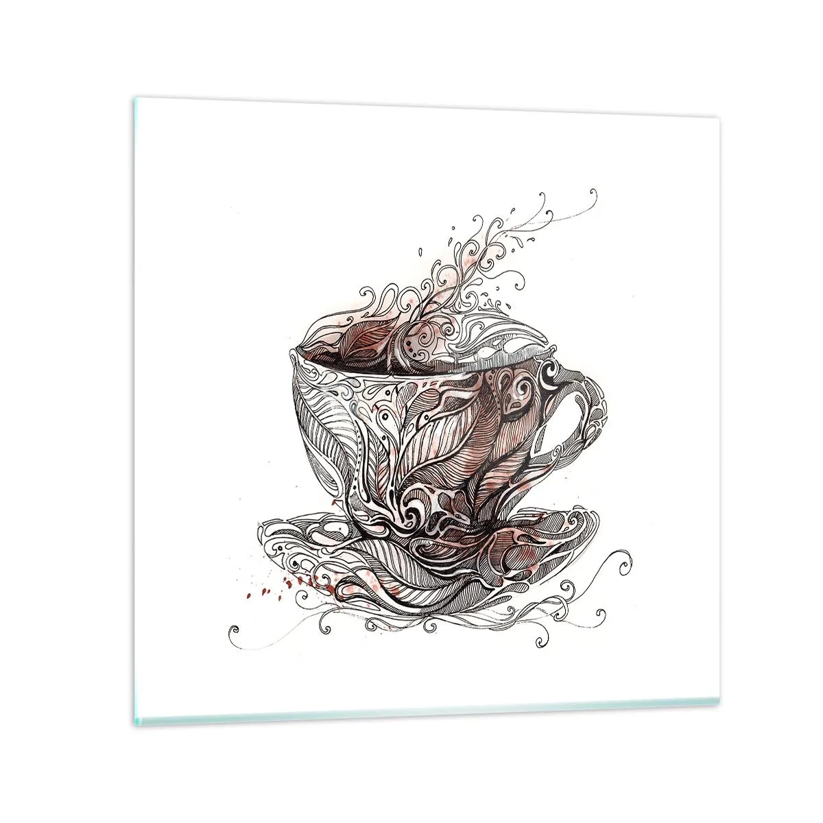 Glasbild - Bild auf glas - Tee für alles - 50x50 cm