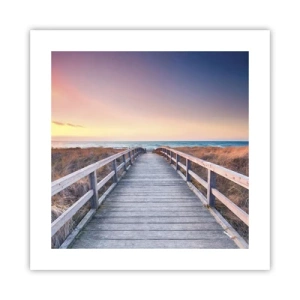 Poster - Baltische Abend-Aurora - 40x40 cm