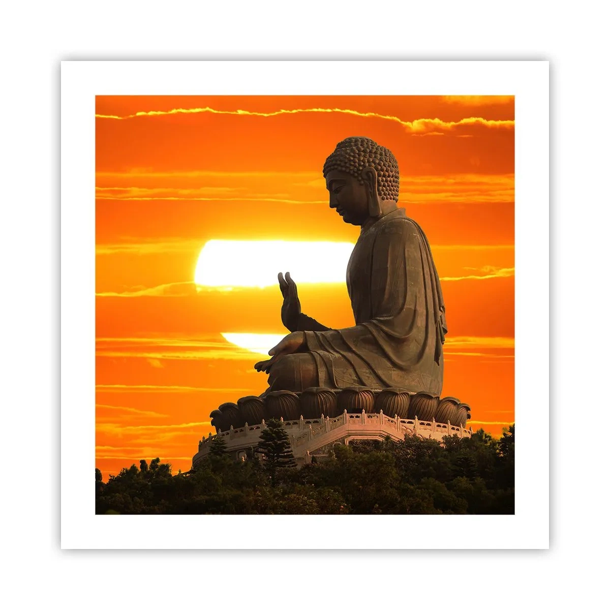 Poster - Keine Angst vor der Welt - 50x50 cm