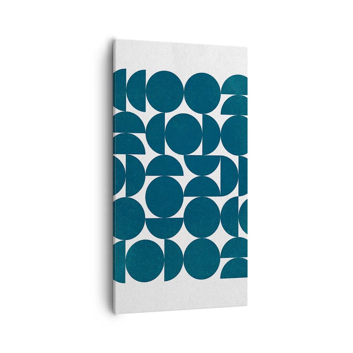 Bild auf Leinwand - Leinwandbild - Kreise und Halbkreise - 55x100 cm