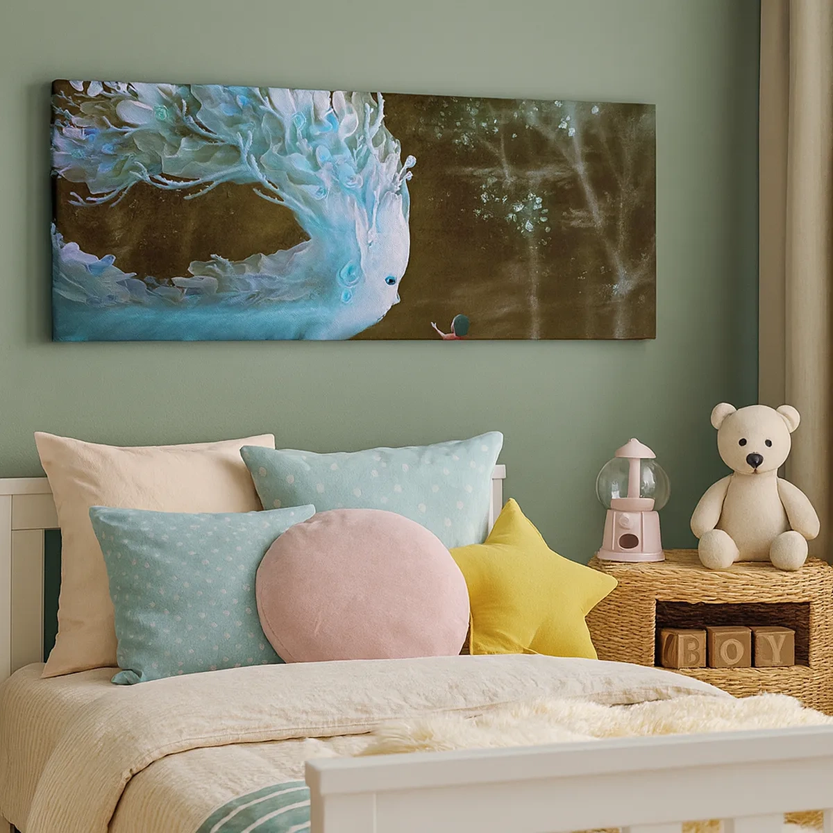 Bild auf Leinwand - Leinwandbild - Fantastisches Treffen - 30x30 cm