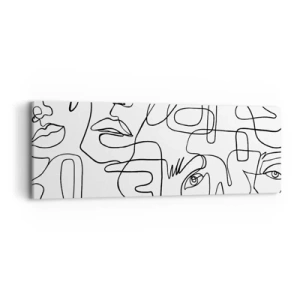 Bild auf Leinwand - Leinwandbild - In verworrenen Gefühlen - 90x30 cm