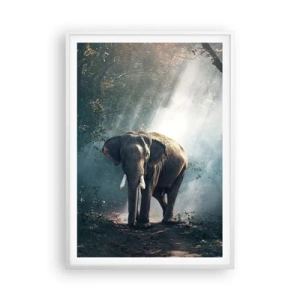 Poster in einem weißen Rahmen - Ein gemütlicher Spaziergang - 70x100 cm