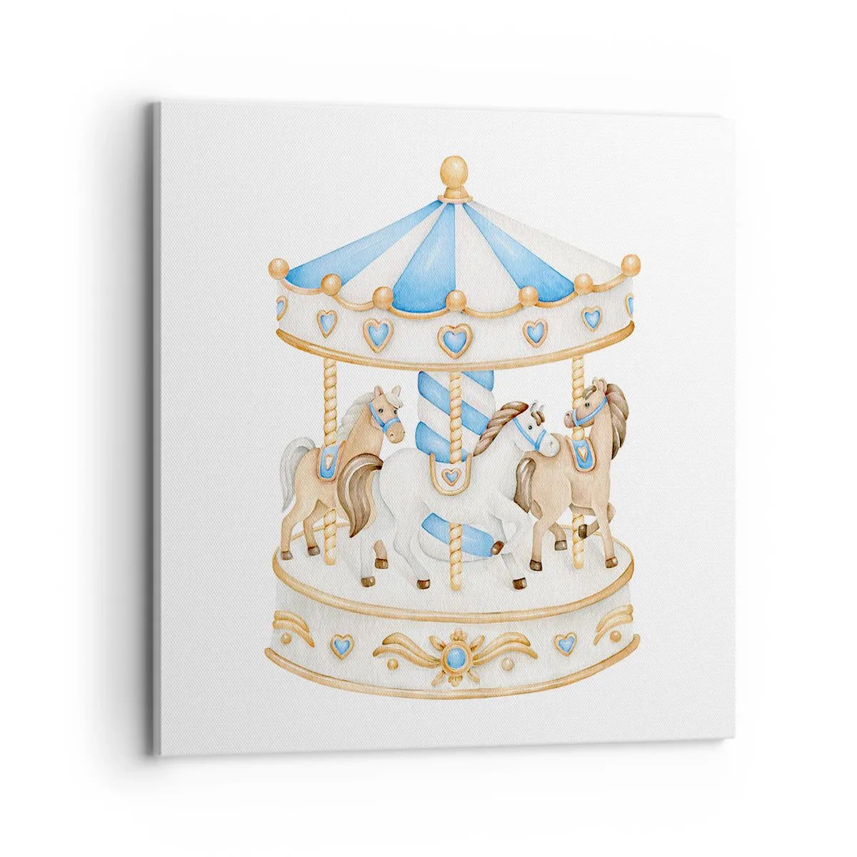 Bild auf Leinwand - Leinwandbild - Süße Kindheit - 70x70 cm