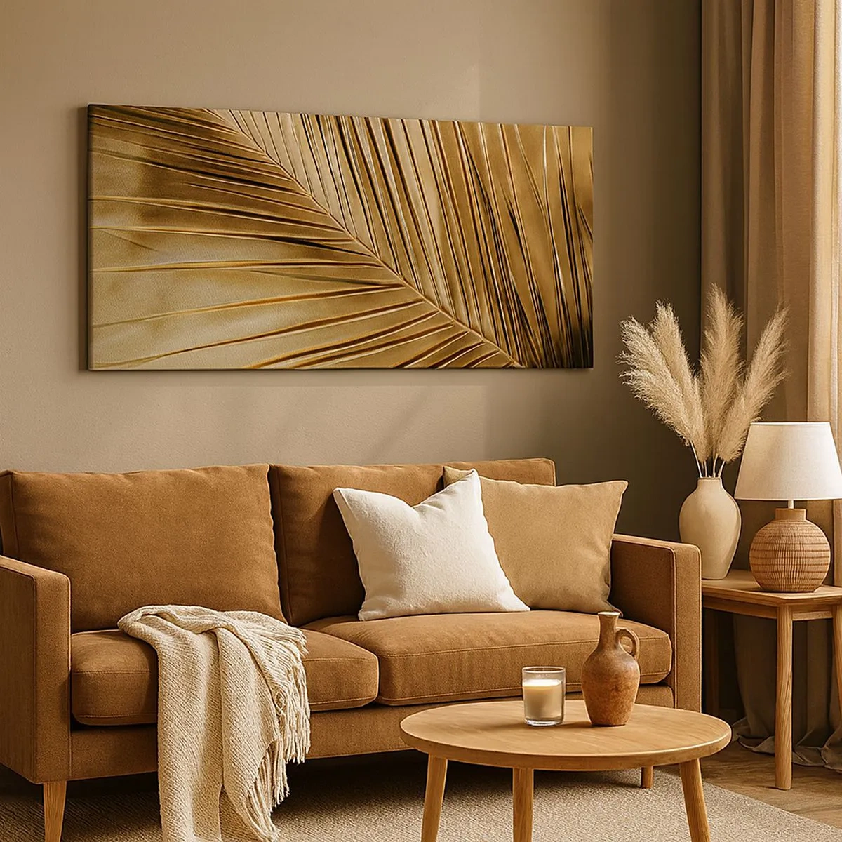 Bild auf Leinwand - Leinwandbild - Natürliche Kolonnade - 100x40 cm