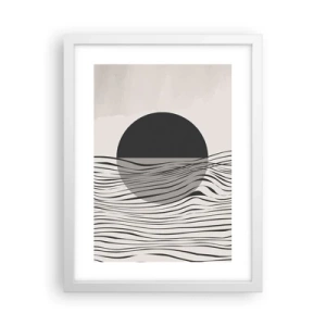 Poster in einem weißen Rahmen - Halbe Komposition - 30x40 cm