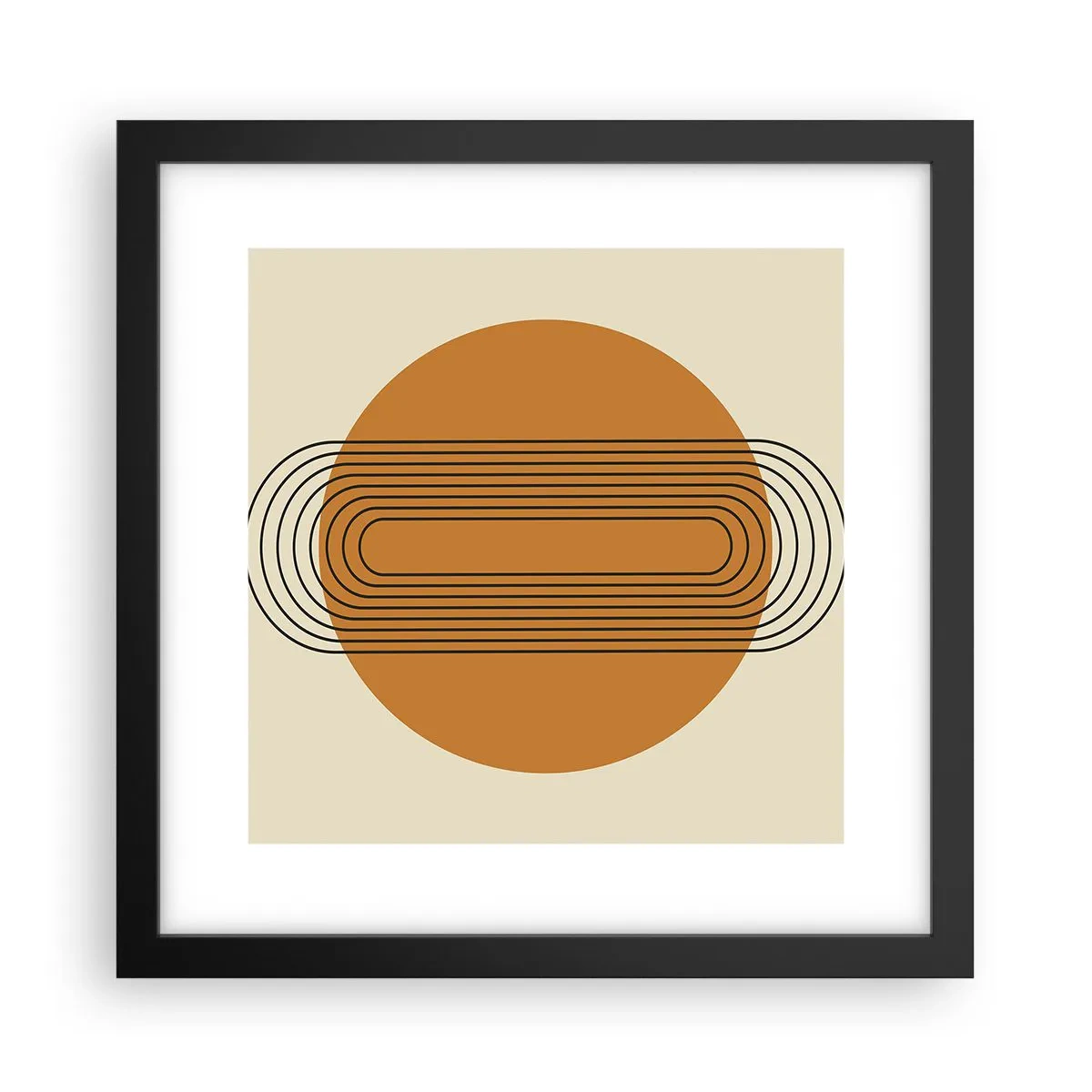 Poster in einem schwarzem Rahmen - Perfekter Plan - 30x30 cm