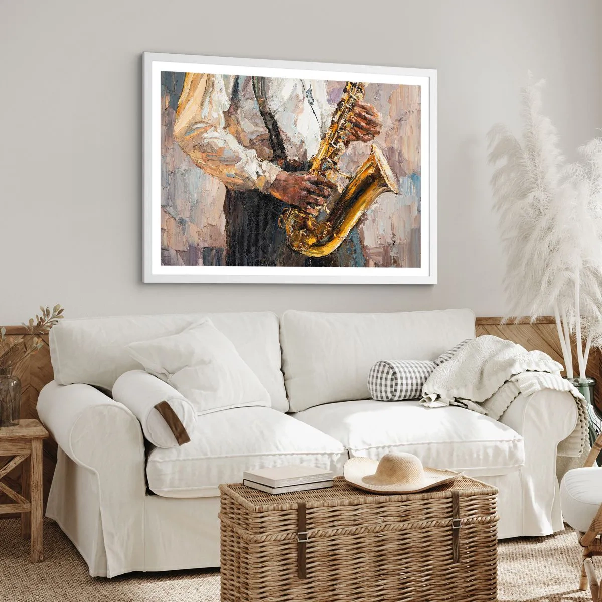 Poster in einem weißen Rahmen - Zeit fürs Solo - 40x30 cm