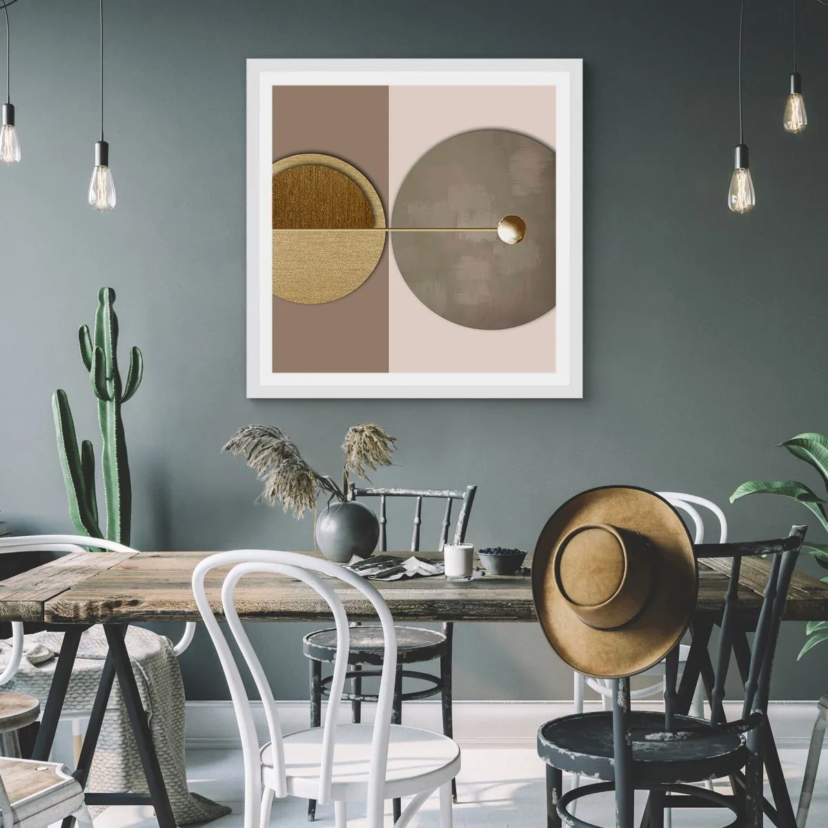 Poster in einem weißen Rahmen - Perfekte Balance - 30x30 cm