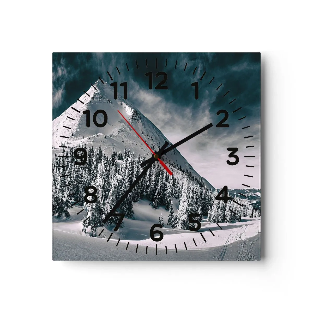 Wanduhr - Glasuhr - Das Land aus Schnee und Eis - 30x30 cm