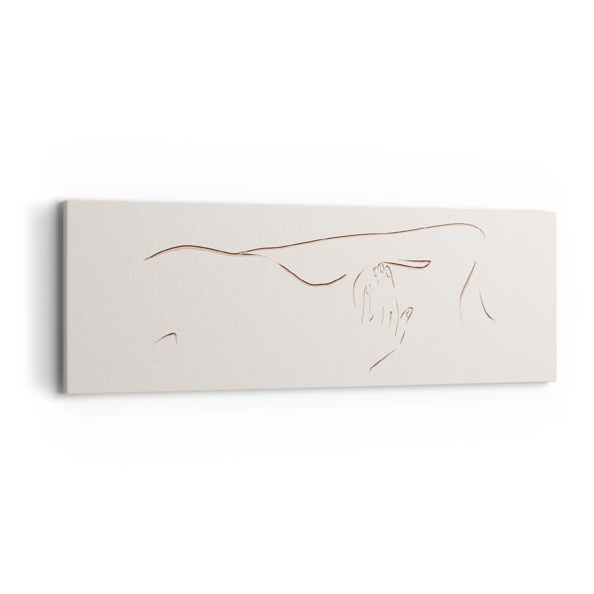 Bild auf Leinwand - Leinwandbild - Die Form des Verlangens - 90x30 cm