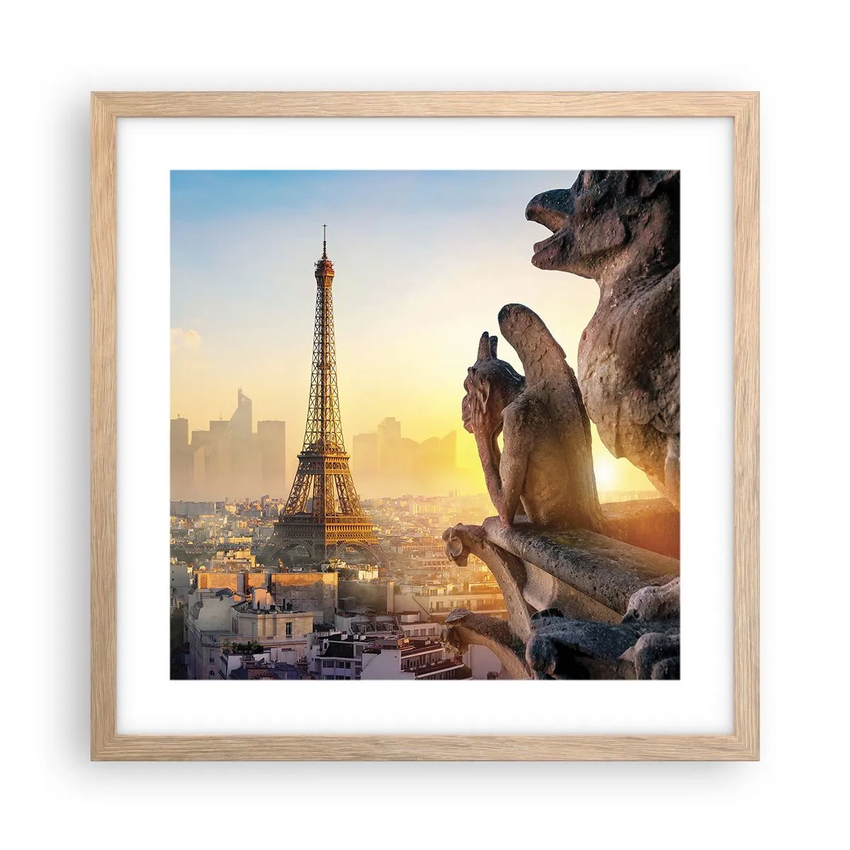 Poster in einem Rahmen aus heller Eiche - Vieles hat sich geändert ... - 40x40 cm