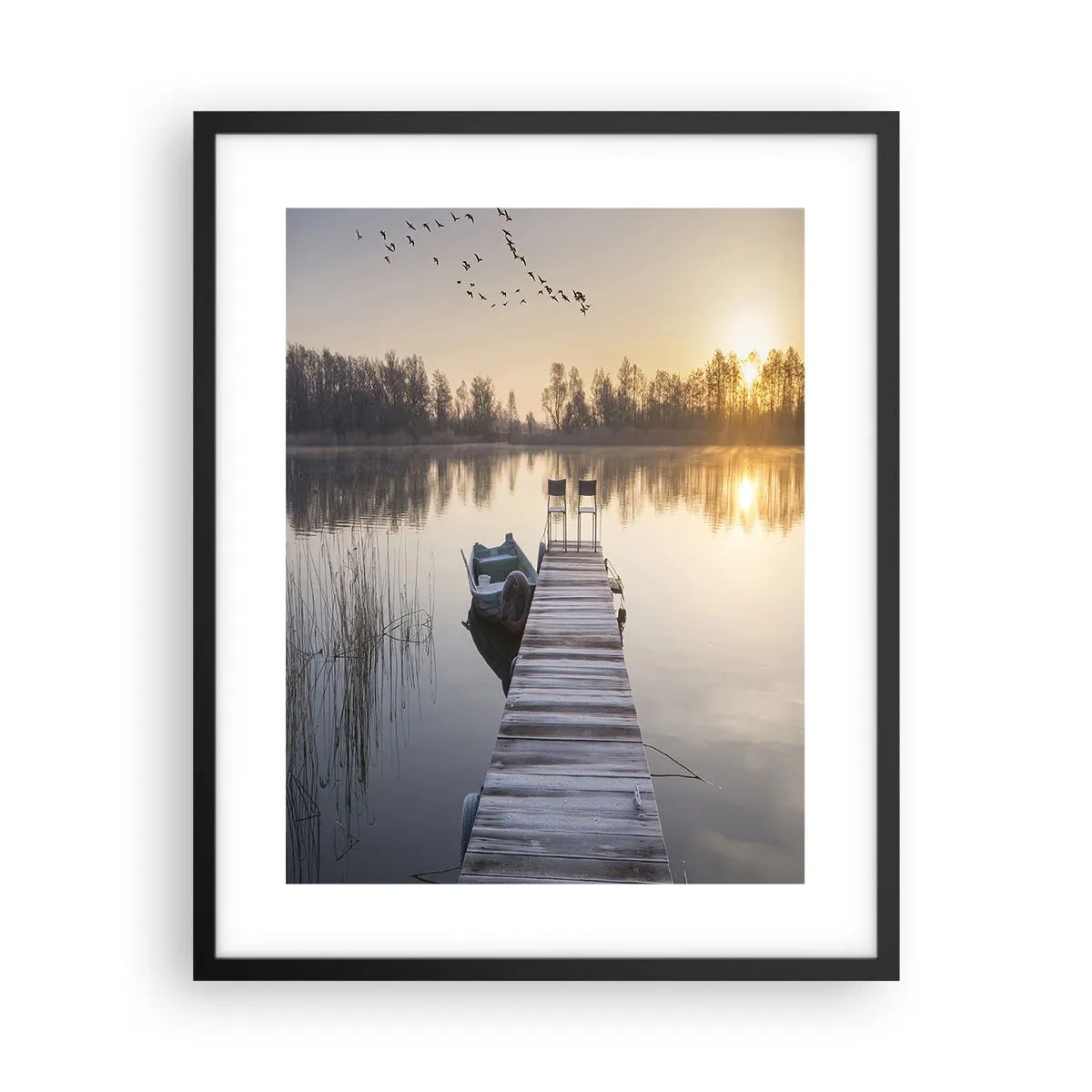 Poster in einem schwarzem Rahmen - Ich komme nach einiger Zeit zurück - 40x50 cm
