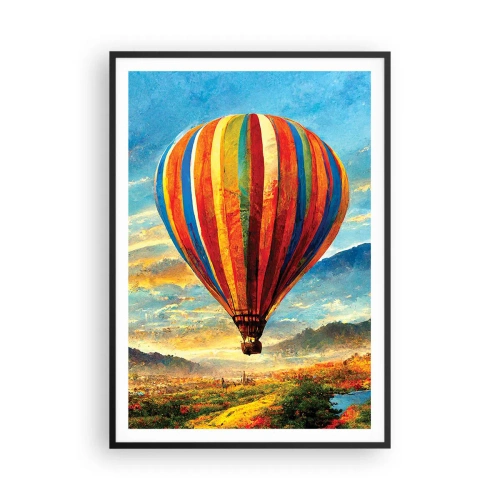 Poster in einem schwarzem Rahmen - In der Stille sieht man mehr - 70x100 cm