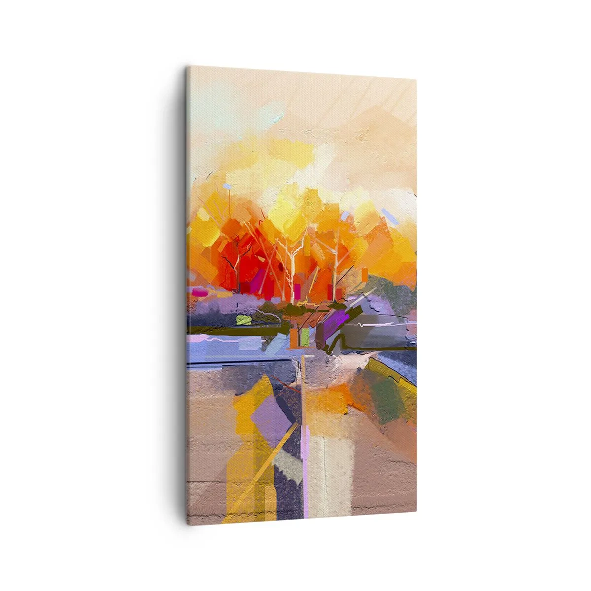 Bild auf Leinwand - Leinwandbild - Der Herbst ist geworden - 45x80 cm