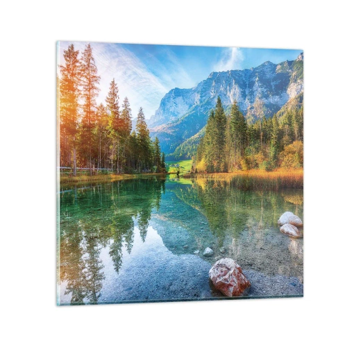 Glasbild - Bild auf glas - Die Sanftheit des Herbstes - 30x30 cm