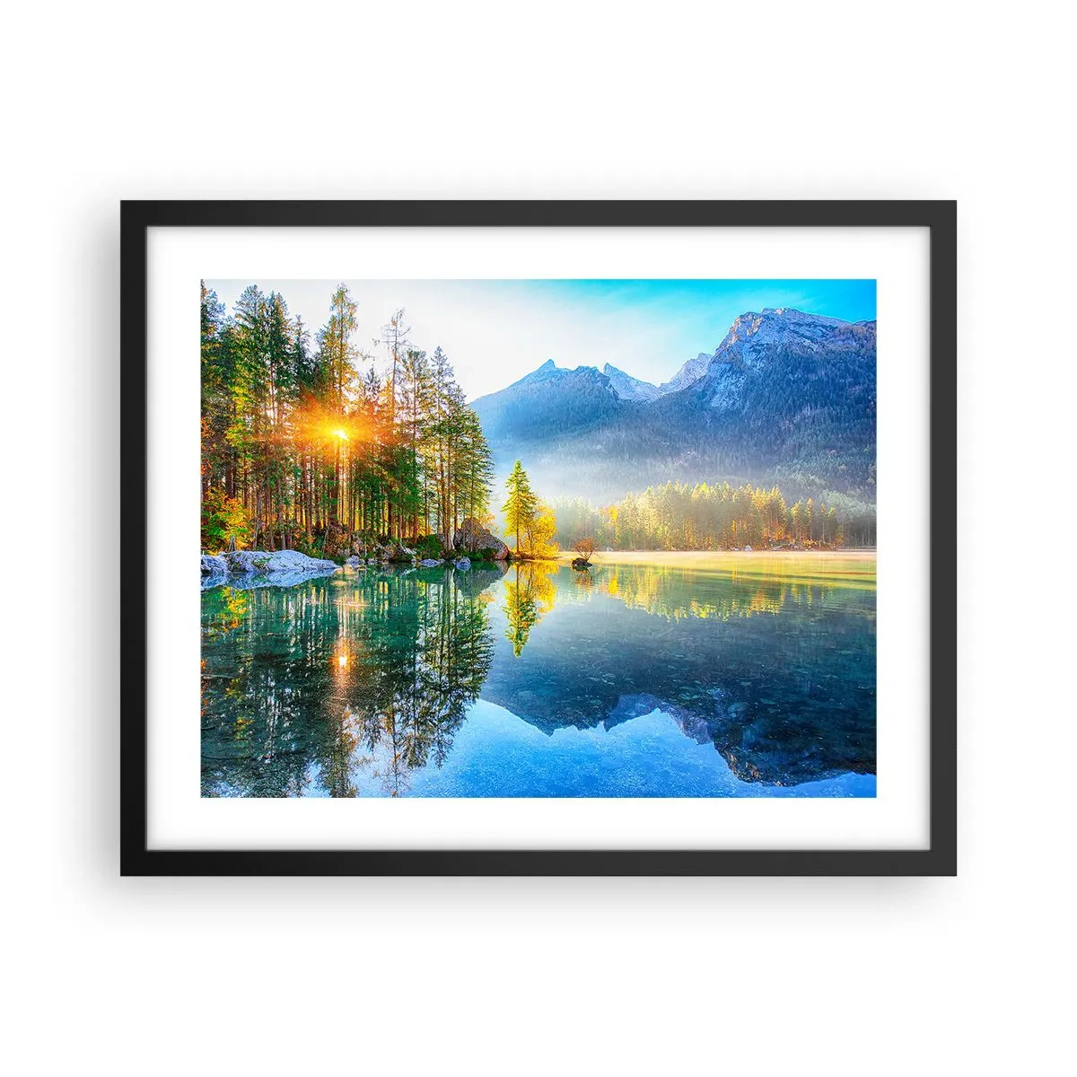 Poster in einem schwarzem Rahmen - Majestät und Süße - 50x40 cm