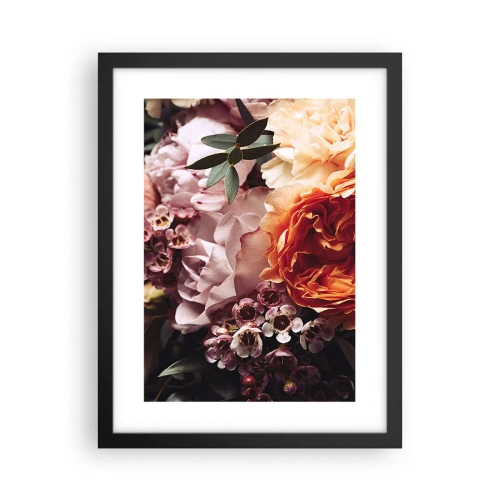 Poster in einem schwarzem Rahmen - Eingehüllt in Schönheit - 30x40 cm