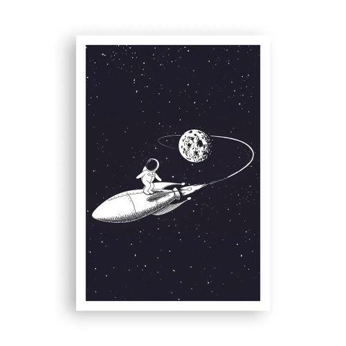 Poster - Weltraumsurfer - 70x100 cm