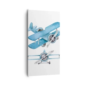 Bild auf Leinwand - Leinwandbild - Geboren um zu gewinnen - 65x120 cm