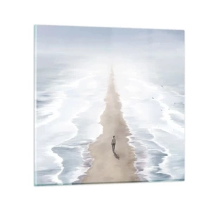 Glasbild - Bild auf glas - Glänzende Zukunft - 40x40 cm