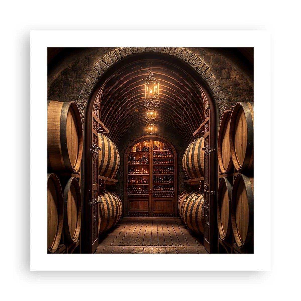 Poster - Stimmungsvoller Keller - 50x50 cm