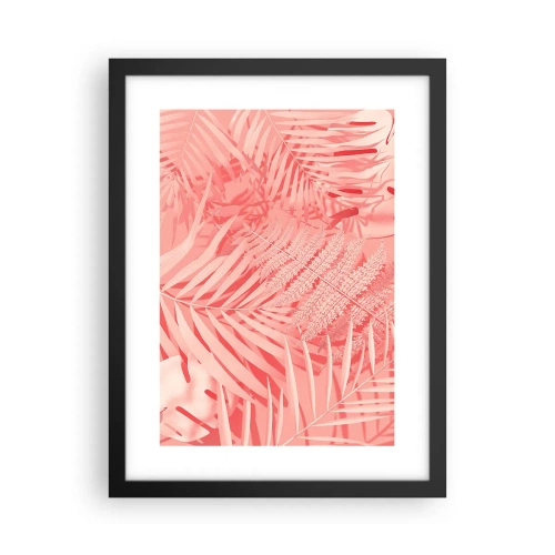 Poster in einem schwarzem Rahmen - Rosa Konzept - 30x40 cm