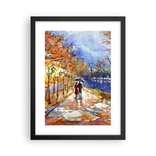 Poster in einem schwarzem Rahmen - Gemeinsam bis an die Grenze der Zeit - 30x40 cm