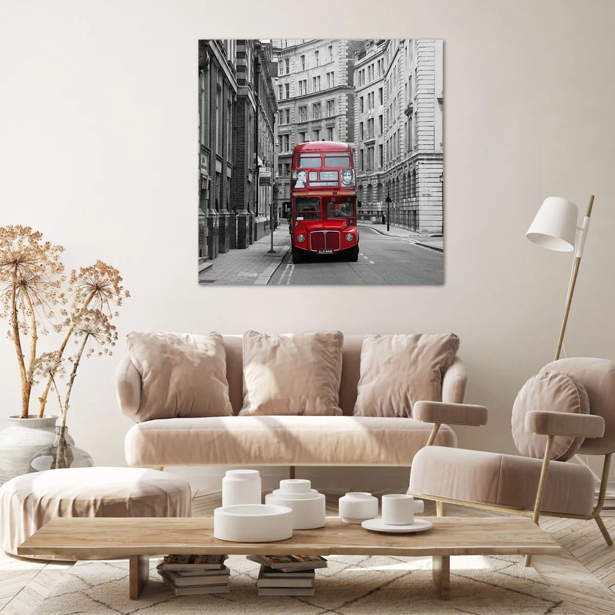 Bild auf Leinwand - Leinwandbild - Der Alltag muss nicht grau sein - 70x70 cm