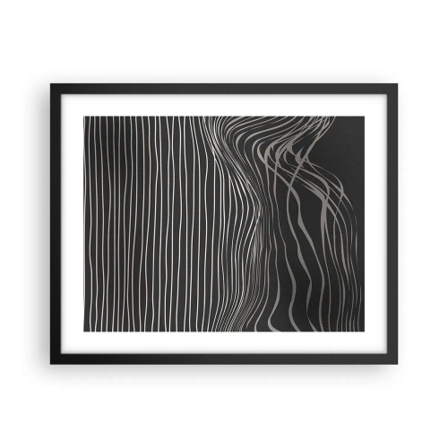 Poster in einem schwarzem Rahmen - Rhythmus und Akzent - 50x40 cm