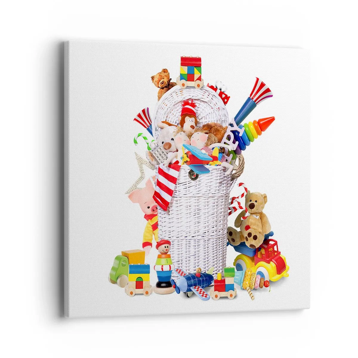 Bild auf Leinwand - Leinwandbild - Schätze für Kleinkinder - 40x40 cm