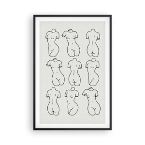 Poster in einem schwarzem Rahmen - Nur Venus - 61x91 cm