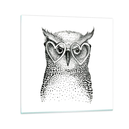 Glasbild - Bild auf glas - Klug und mit Liebe - 30x30 cm