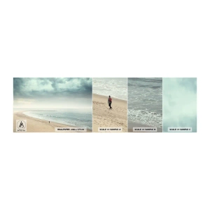 Fototapeten Muster Selbstklebend Deluxe Sticker - Auf der Suche nach Frieden - Meer, Strand, Gehen - 100x30 cm