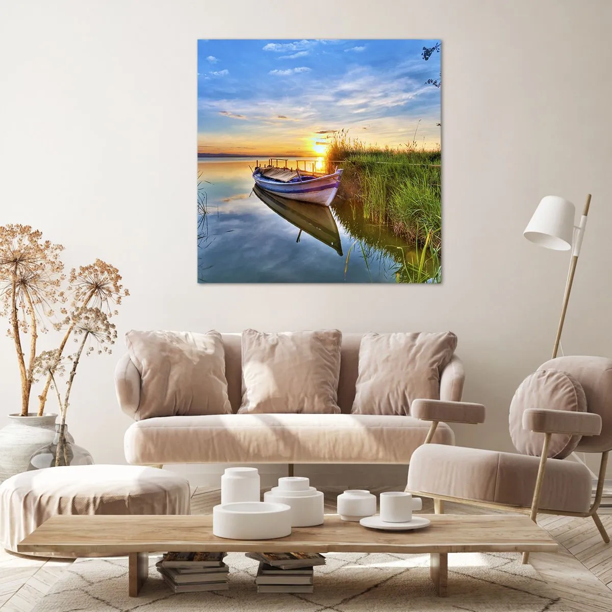 Bild auf Leinwand - Leinwandbild - Bucht erfüllter Träume - 70x70 cm