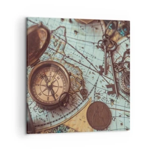 Bild auf Leinwand - Leinwandbild - Für den Abenteurer - 50x50 cm